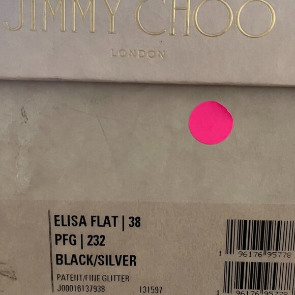Jimmy Choo Elisa Flats Size 38 NWB ( 8) - Picture 5 of 6